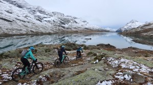 Die Entscheidung auf dem Berninapass Mit dem Bike auf dem Berninapass